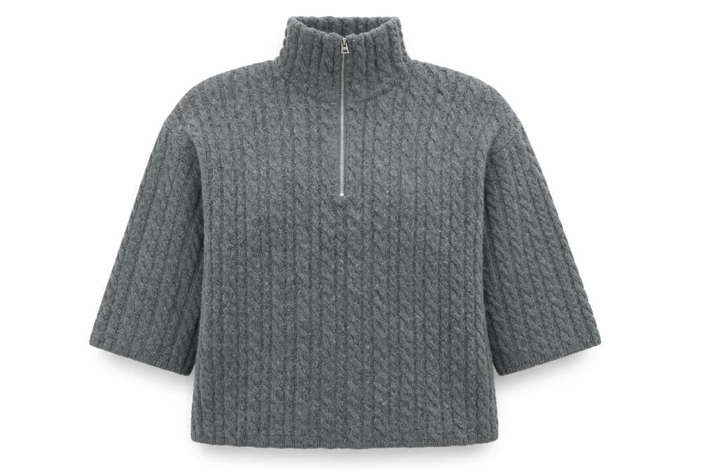 Womens UK Size S H&M Grey Full Zip Jumper