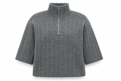 Womens UK Size S H&M Grey Full Zip Jumper