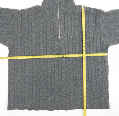 Womens UK Size S H&M Grey Full Zip Jumper