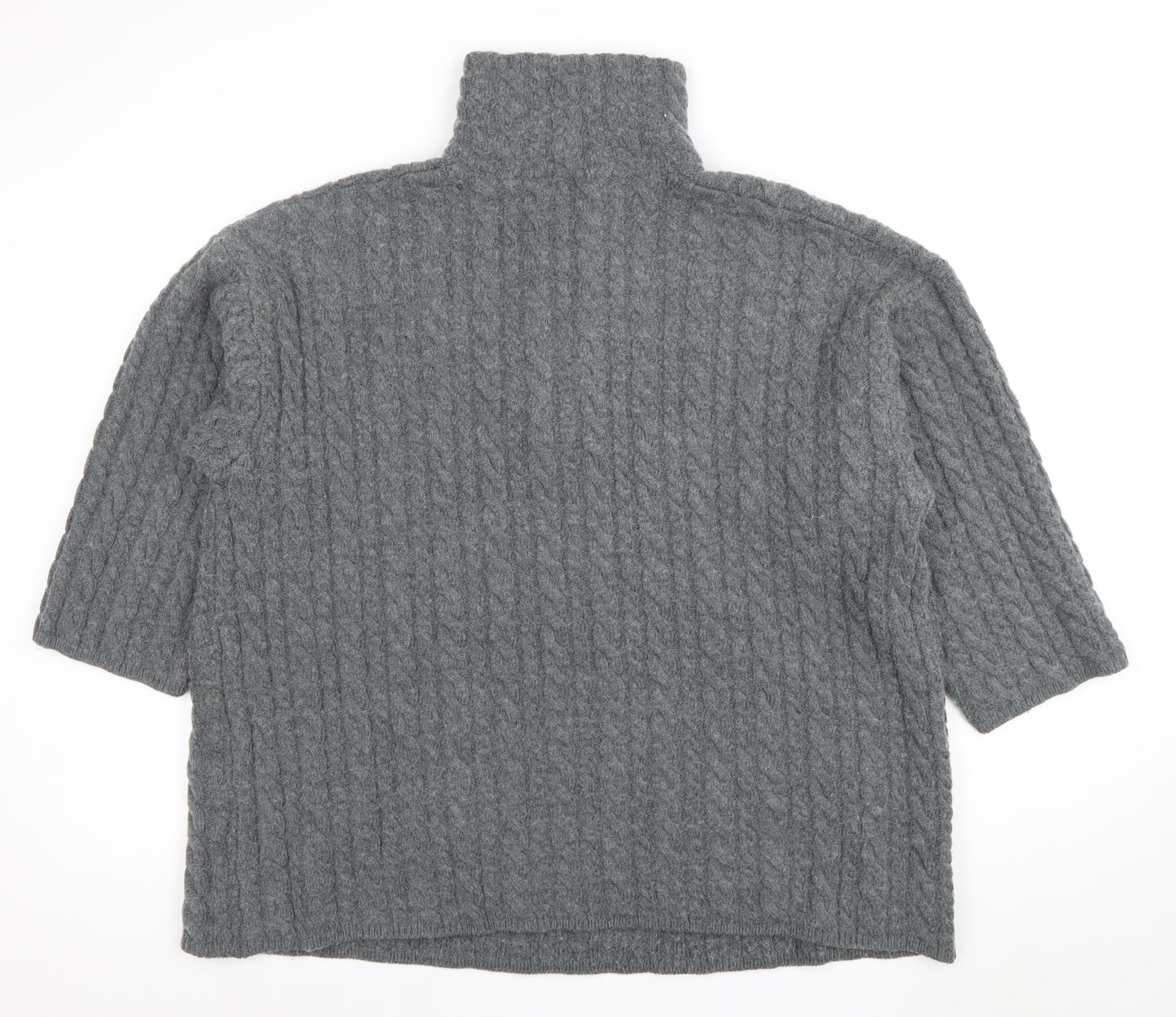Womens UK Size S H&M Grey Full Zip Jumper