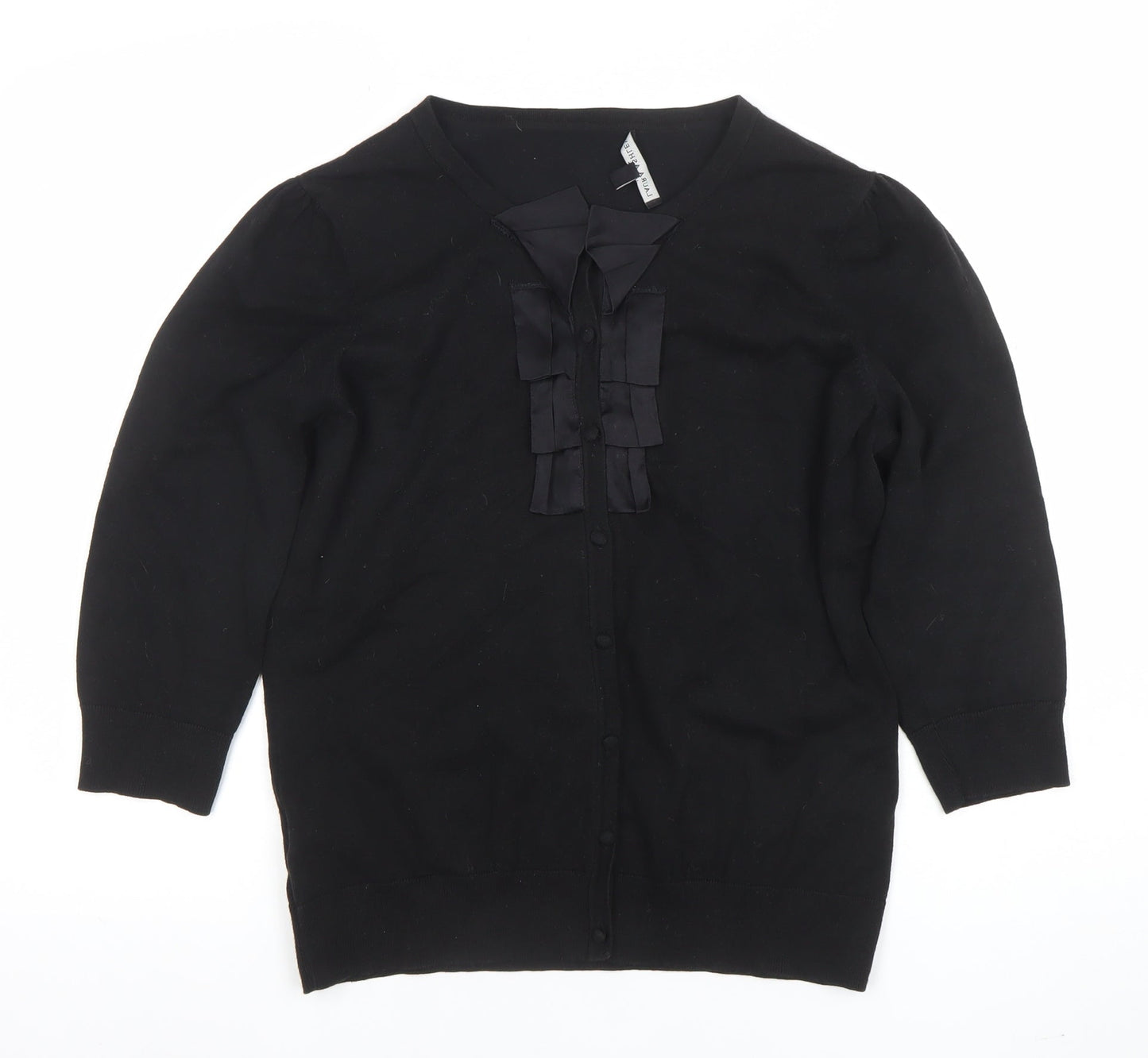 Womens UK Size 16 Laura Ashley Black Basic Blouse