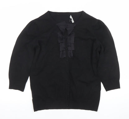 Womens UK Size 16 Laura Ashley Black Basic Blouse
