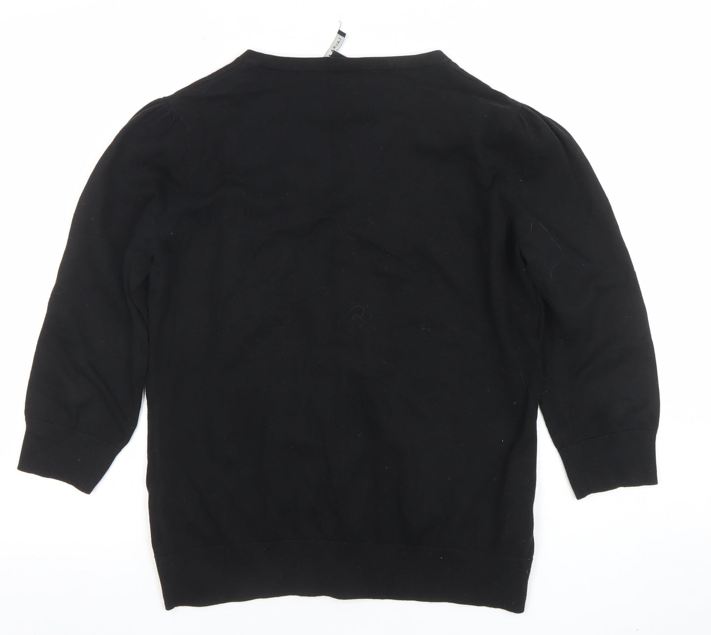 Womens UK Size 16 Laura Ashley Black Basic Blouse