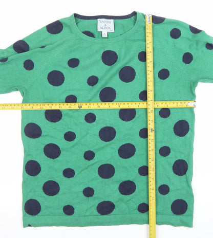 Womens UK Size 12 Antoni & Alison Green Pullover Jumper