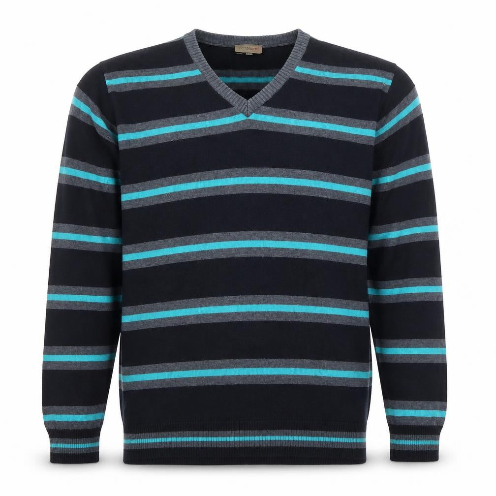 Mens UK Size XL Remus Uomo Blue Pullover Jumper