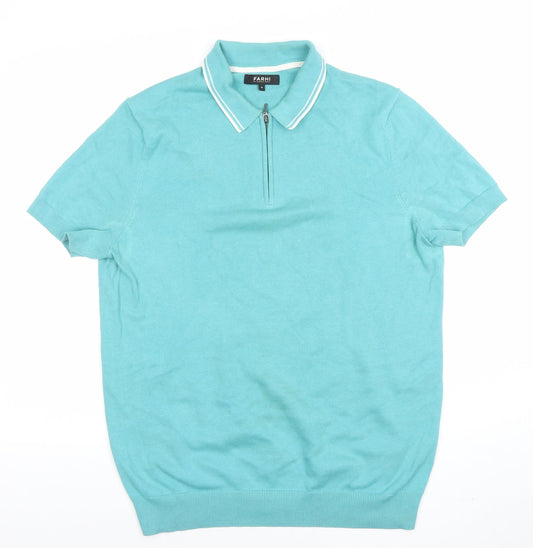 Mens UK Size M Farhi by Nicole Farhi Cotton Polo Shirt