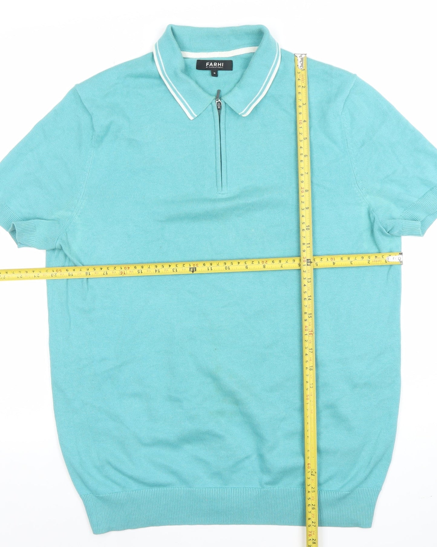 Mens UK Size M Farhi by Nicole Farhi Cotton Polo Shirt