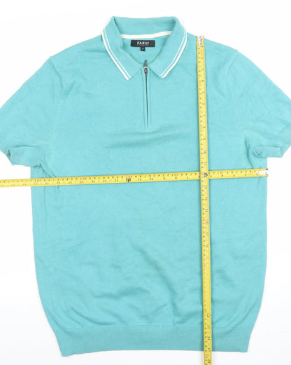 Mens UK Size M Farhi by Nicole Farhi Cotton Polo Shirt