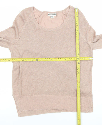 Womens UK Size S Whistles Beige Pullover Jumper