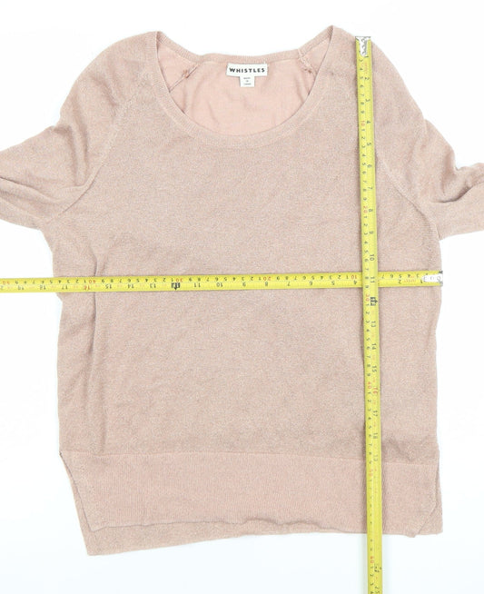 Womens UK Size S Whistles Beige Pullover Jumper