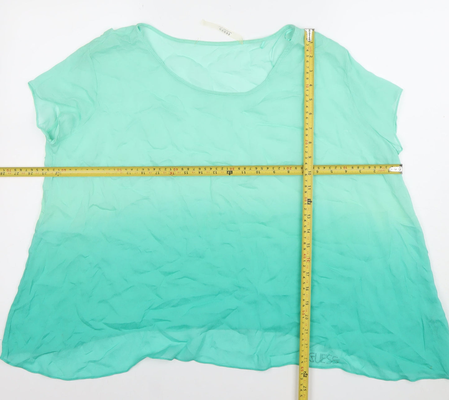 Womens UK Size S GUESS Green Basic Blouse