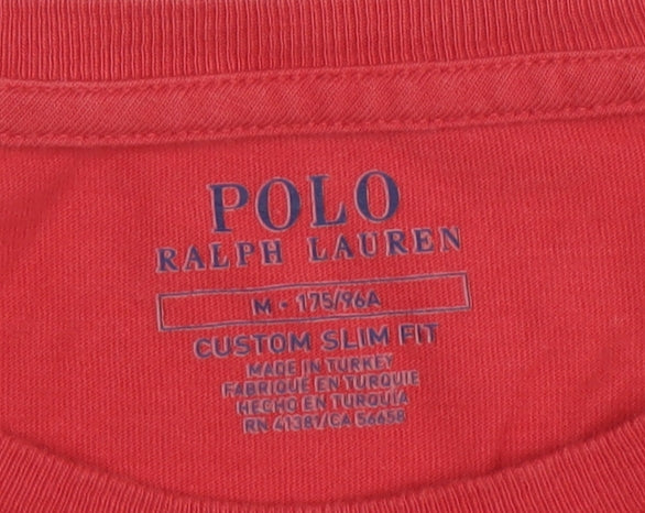Mens UK Size M Ralph Lauren Red  T-Shirt