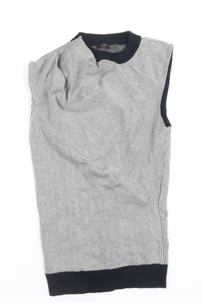 Womens UK Size S Joseph Black Basic Tank