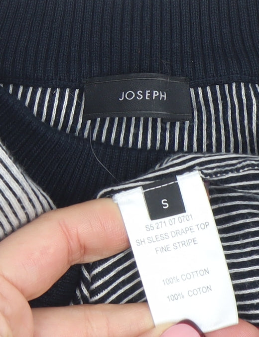 Womens UK Size S Joseph Black Basic Tank