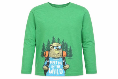Boys UK Size 18 Years L.L. Bean Green Basic T-Shirt