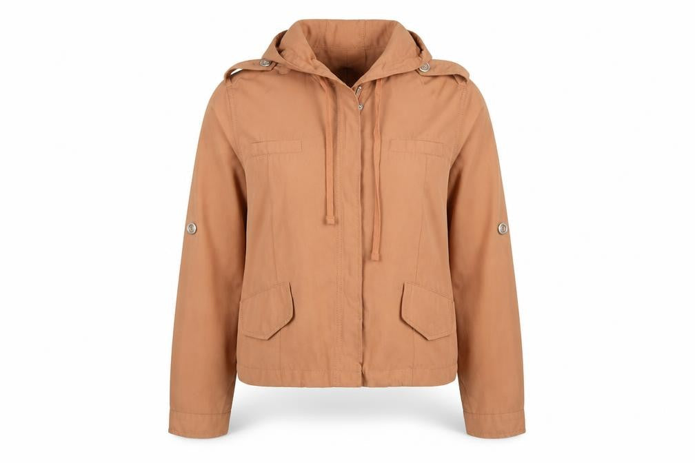 Womens UK Size S FOREVER 21 Brown Anorak Coat