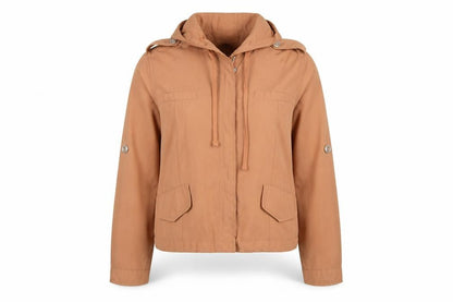 Womens UK Size S FOREVER 21 Brown Anorak Coat