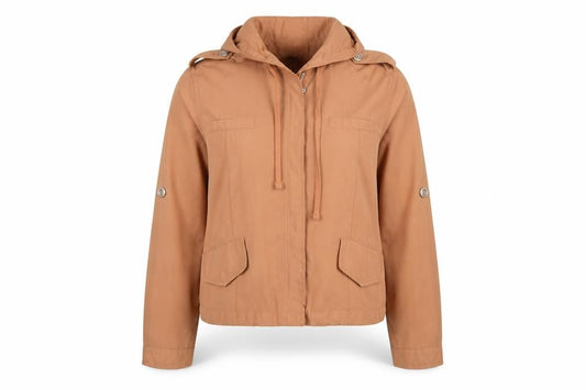 Womens UK Size S FOREVER 21 Brown Anorak Coat