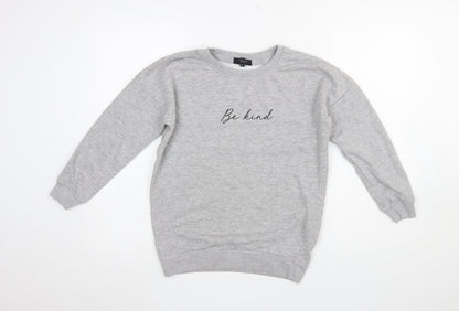 Womens UK Size 8 New Look Grey Pullover Sweatshirt
