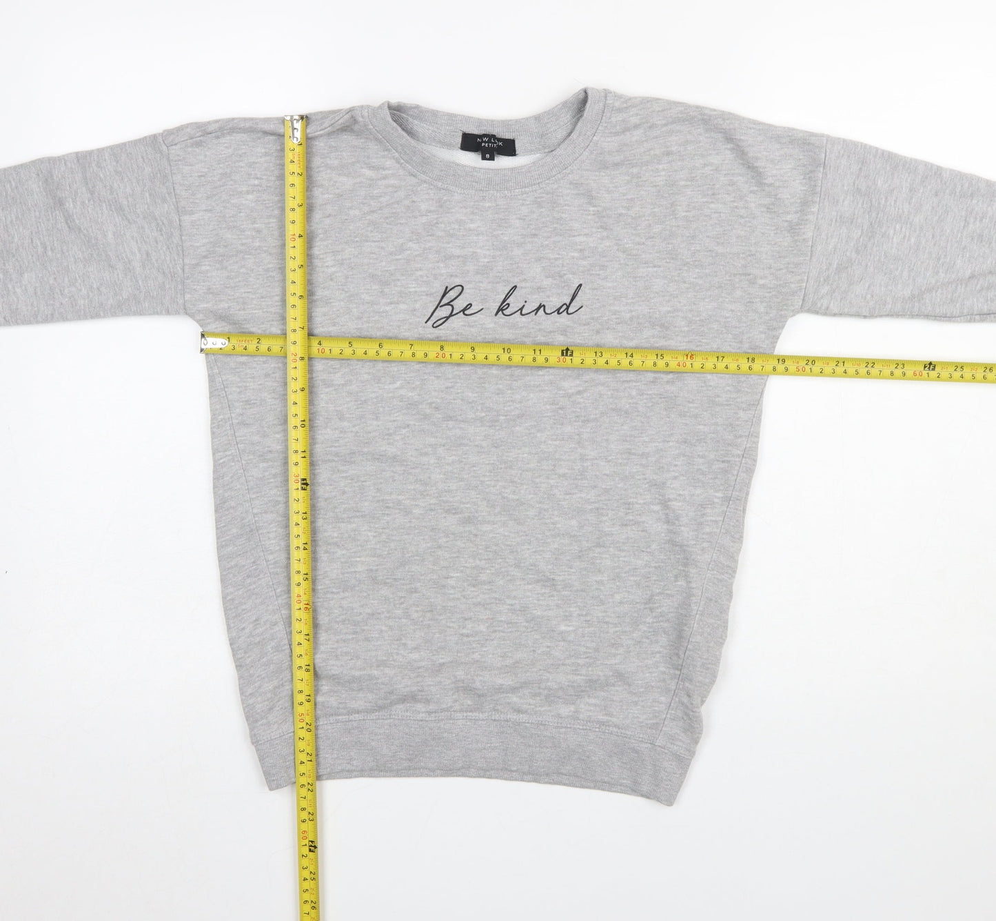 Womens UK Size 8 New Look Grey Pullover Sweatshirt