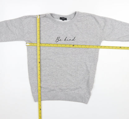 Womens UK Size 8 New Look Grey Pullover Sweatshirt