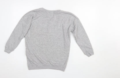 Womens UK Size 8 New Look Grey Pullover Sweatshirt