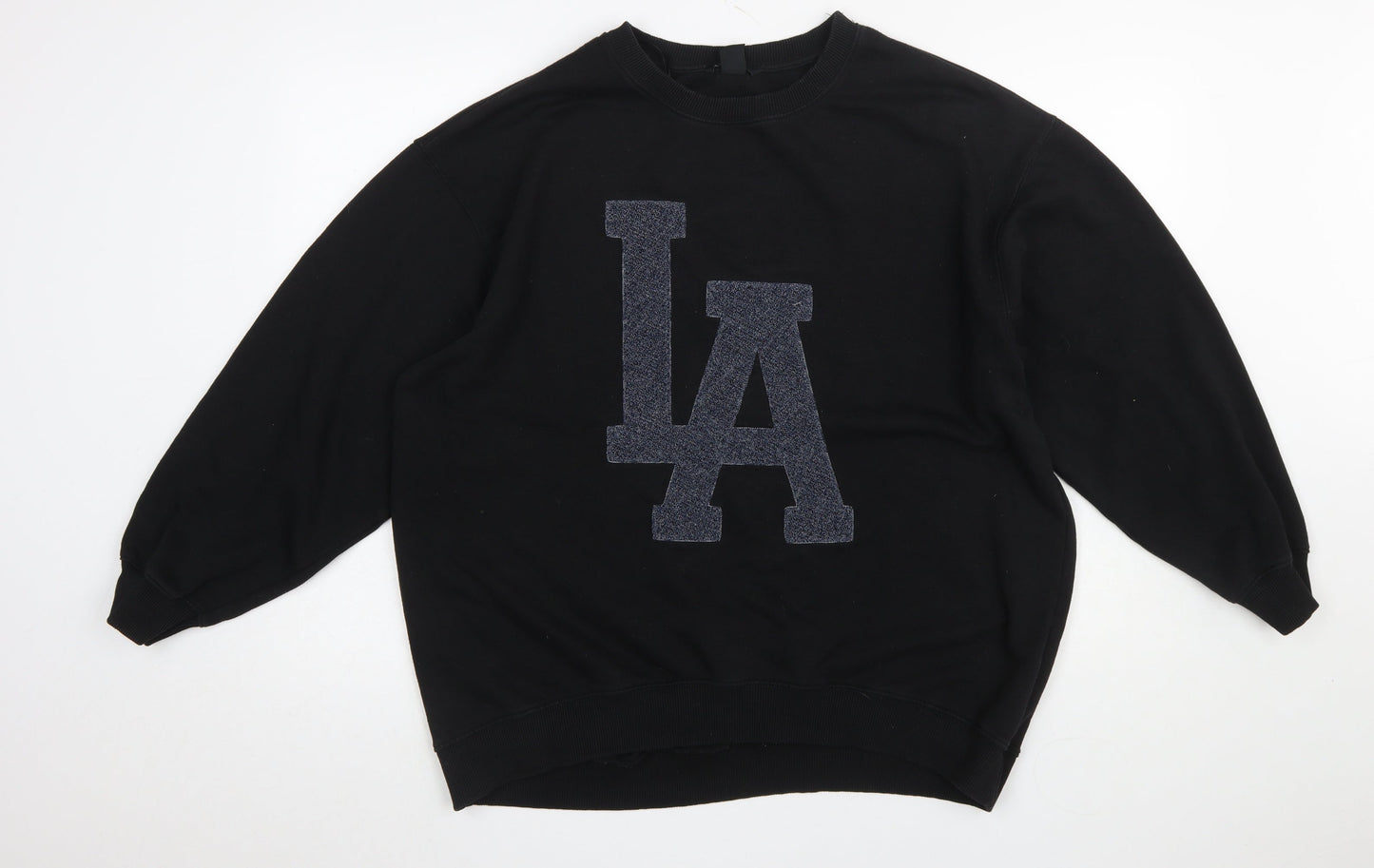 Womens UK Size 12 H&M Black Pullover Sweatshirt