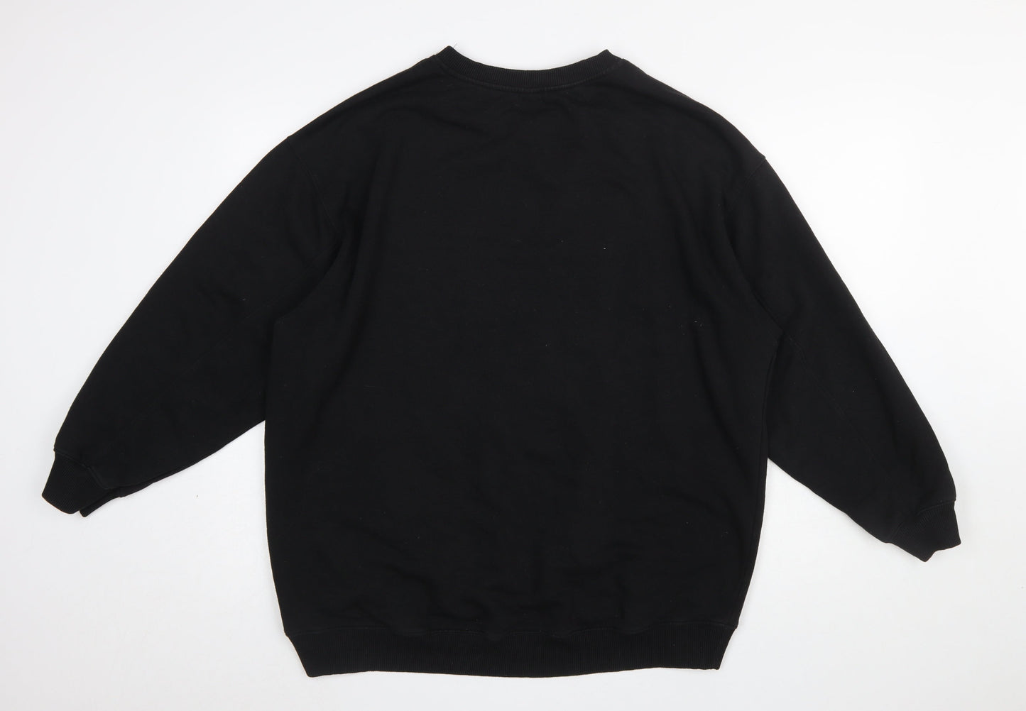 Womens UK Size 12 H&M Black Pullover Sweatshirt