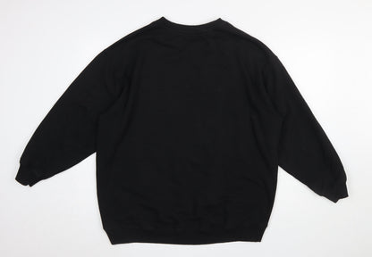 Womens UK Size 12 H&M Black Pullover Sweatshirt