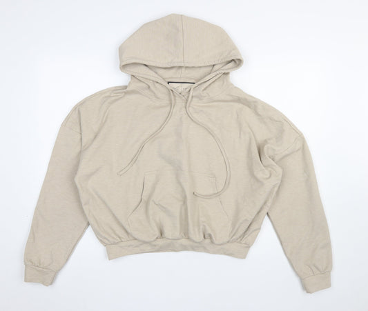 Womens UK Size 8 Prévu Beige Pullover Hoodie