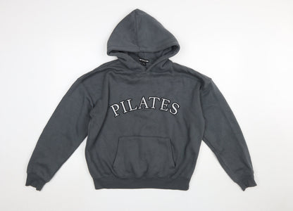 Womens UK Size XS PRETTYLITTLETHING Grey Pullover Hoodie