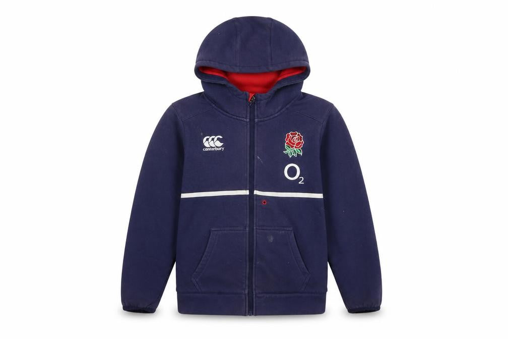 Boys UK Size 10 Years Canterbury Blue Full Zip Hoodie