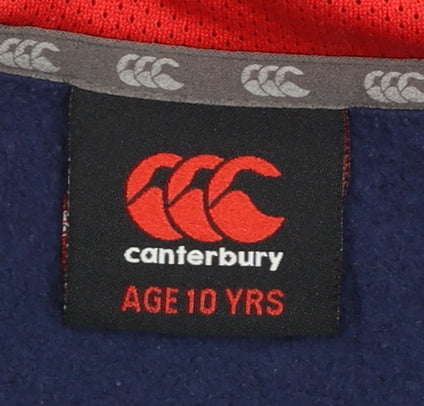 Boys UK Size 10 Years Canterbury Blue Full Zip Hoodie