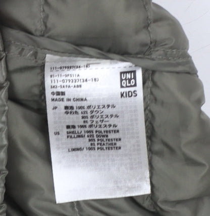 Boys UK Size 11-12 Years Uniqlo Multicoloured Puffer Jacket