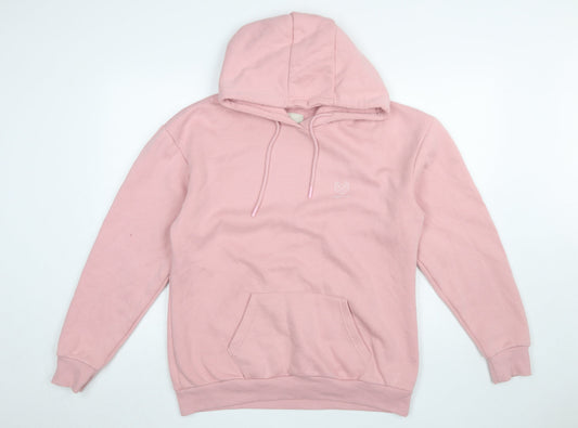 Womens UK Size 8 Pink Soda Sport Pink Pullover Hoodie