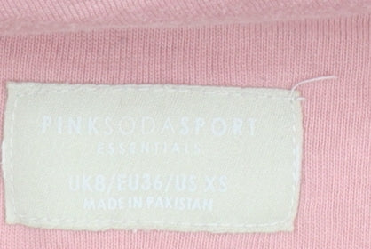 Womens UK Size 8 Pink Soda Sport Pink Pullover Hoodie