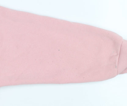 Womens UK Size 8 Pink Soda Sport Pink Pullover Hoodie
