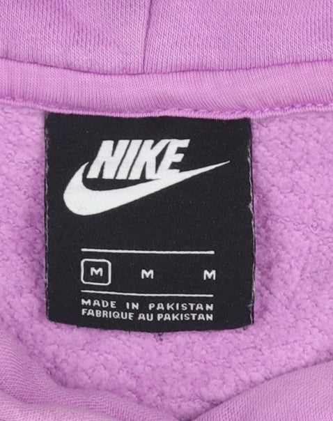 Womens UK Size M Nike Purple Pullover Hoodie