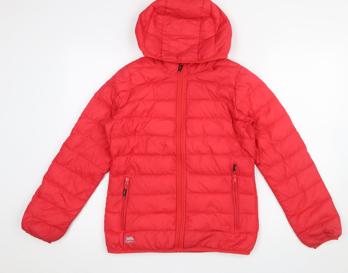 Womens UK Size 2XS Trespass Red Puffer Jacket