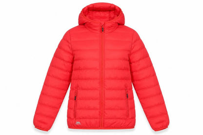 Womens UK Size 2XS Trespass Red Puffer Jacket