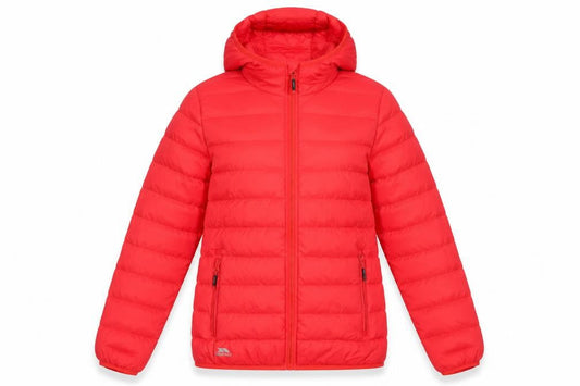 Womens UK Size 2XS Trespass Red Puffer Jacket