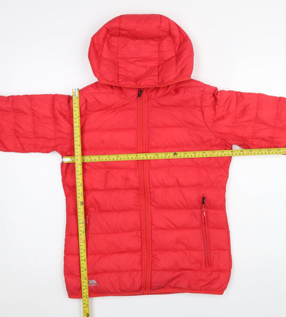 Womens UK Size 2XS Trespass Red Puffer Jacket