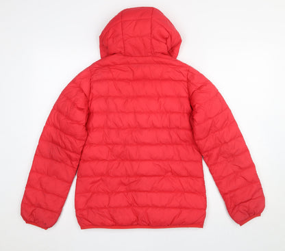 Womens UK Size 2XS Trespass Red Puffer Jacket