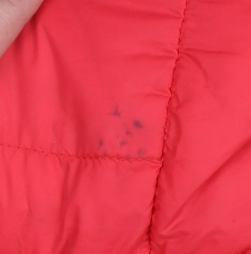 Womens UK Size 2XS Trespass Red Puffer Jacket
