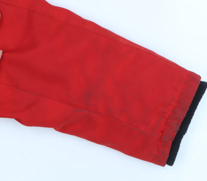 Womens UK Size 12 New Look Red Parka Coat