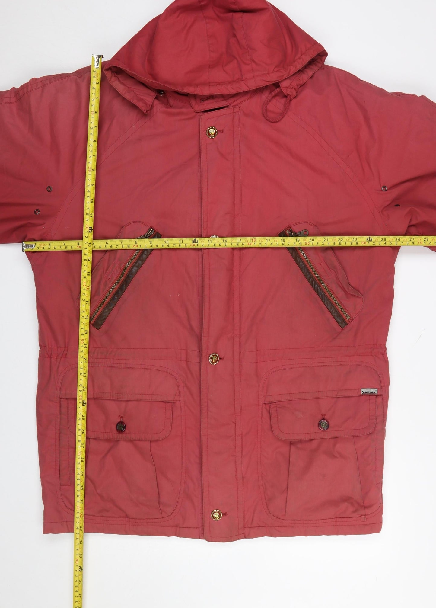 Mens UK Size 42 Bush Sportswear Red Parka Coat