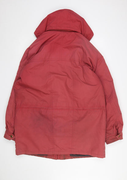 Mens UK Size 42 Bush Sportswear Red Parka Coat