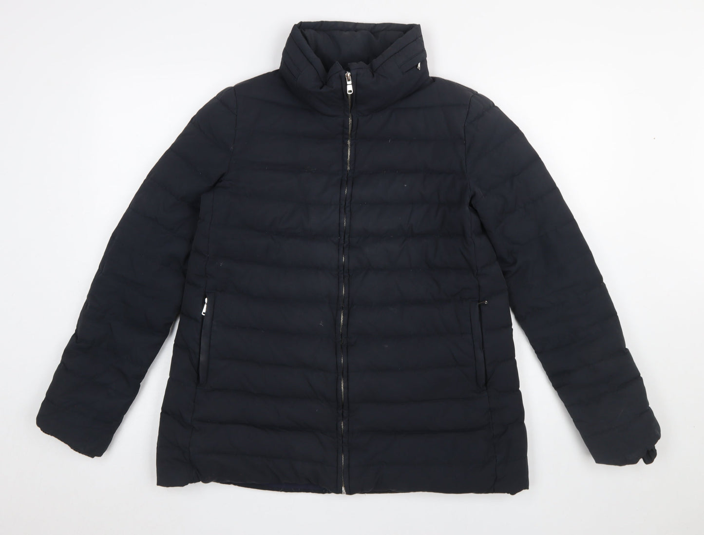 Womens UK Size 10 Zara Black Puffer Jacket