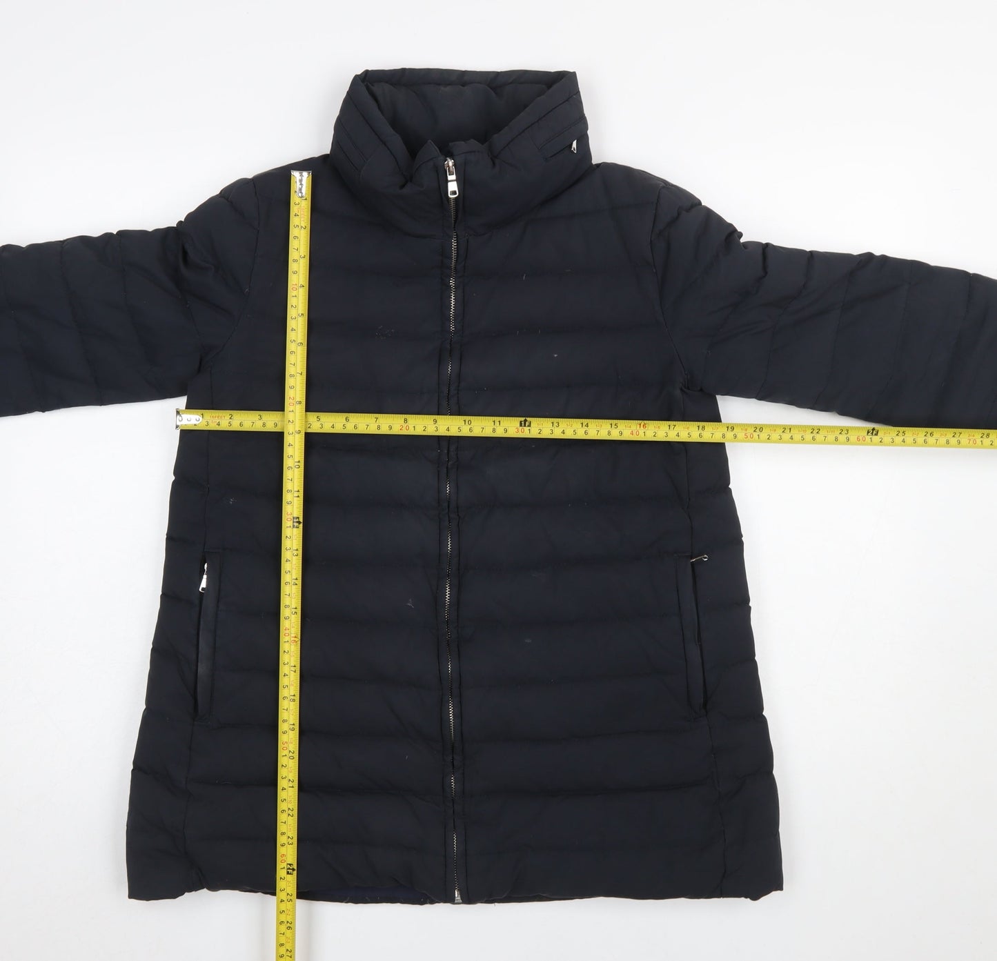 Womens UK Size 10 Zara Black Puffer Jacket
