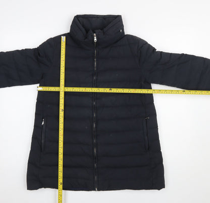 Womens UK Size 10 Zara Black Puffer Jacket